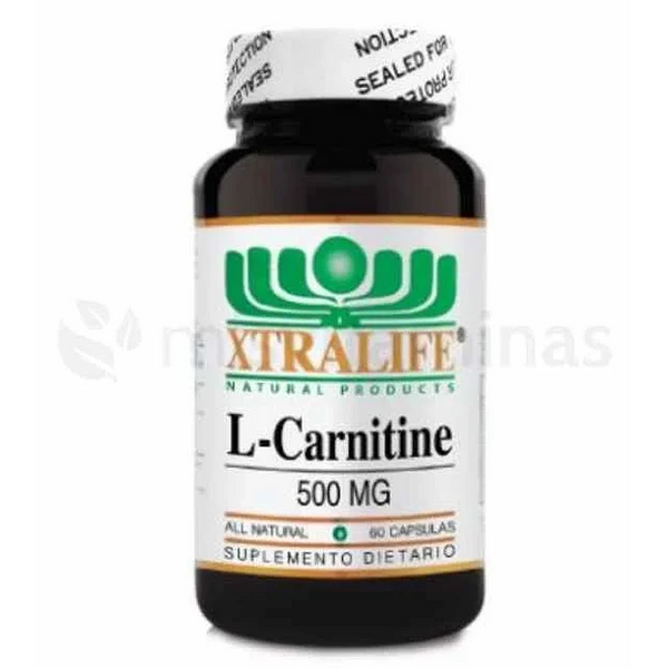 L-Carnitina 500 mg x 60 Cápsulas – Droguería Americana Express